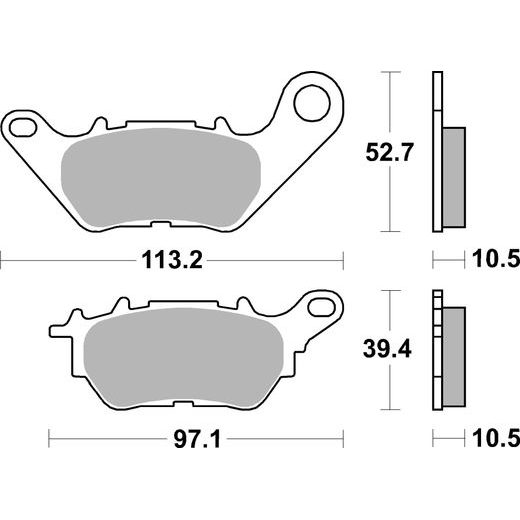 BRZDOVÉ DESTIČKY BREMBO 07YA53CC CC ROAD