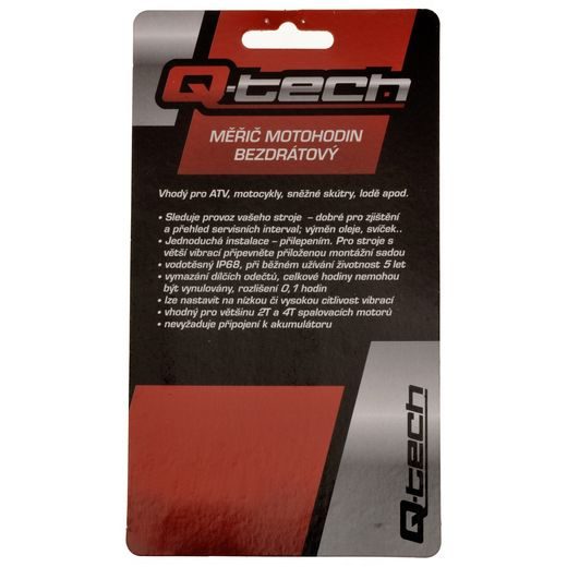 MĚŘIČ MOTOHODIN BEZDRÁTOVÝ S NULOVATELNÝM POČÍTADLEM, Q-TECH (ŽLUTÝ)