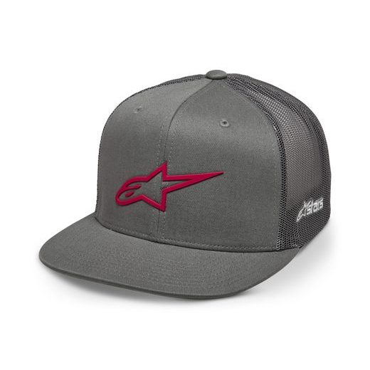 KŠILTOVKA 3D AGELESS TRUCKER, ALPINESTARS (ŠEDÁ/ČERVENÁ)