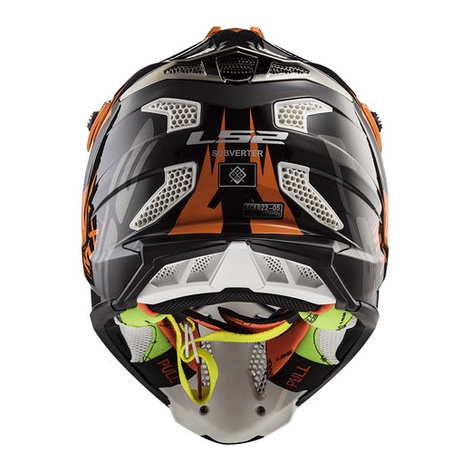 LS2 MOTOKROSOVÁ HELMA MX470 SUBVERTER EMPEROR BLACK ORANGE