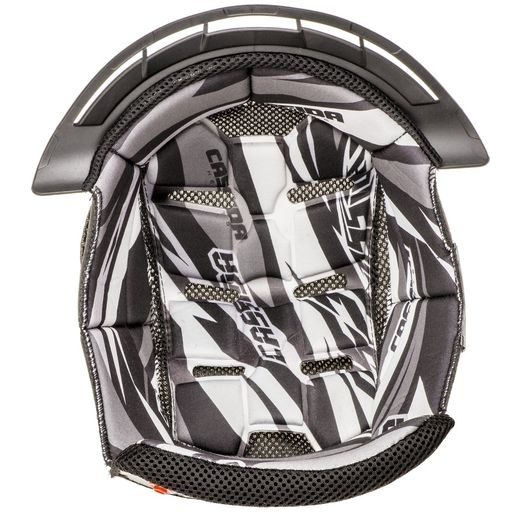 KLOBOUK INTERIERU PRO PŘILBY CROSS PRO 2, CASSIDA (ČERNÁ/BÍLÁ/ŠEDÁ)