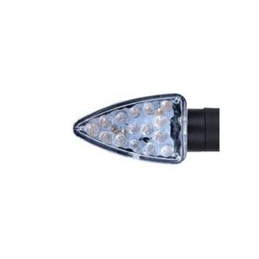 BLINKR LED ARROW KRÁTKÝ, OXFORD (ČIRÉ SKLÍČKO, ČERNÝ PLÁŠŤ, PÁR)