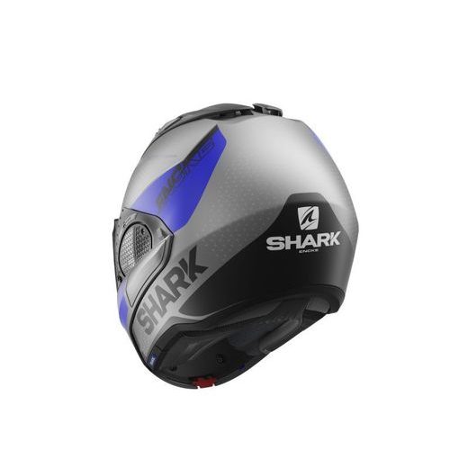 SHARK PŘEKLOPNÁ PŘILBA EVO GT ENCKE MATNÁ/MODRÁ/ŠEDÁ