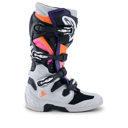 BOTY TECH 7, ALPINESTARS (ČERNÁ/SVĚTLE ŠEDÁ/ORANŽOVÁ FLUO/GRADIENT) 2026