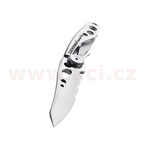 LEATHERMAN SKELETOOL KBX SILVER - ZAVÍRACÍ NŮŽ S OTVÍRÁKEM LAHVÍ, KOMBINOVANÁ ČEPEL