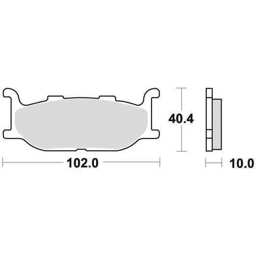 BRZDOVÉ DESTIČKY, BRAKING (SEMI-METALICKÁ SMĚS SM1) 2 KS V BALENÍ