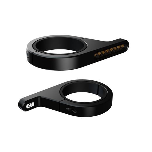 BLINKRY NA TRUBKY PŘEDNÍ VIDLICE DARKTURNER, OXFORD (BLACK)