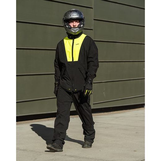 LS2 X-RAIN JACKET BLACK H-V YELLOW