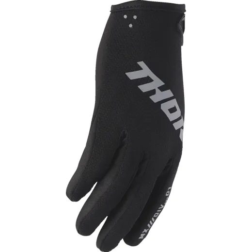 DĚTSKÉ MOTO RUKAVICE THOR YOUTH RIDEMODE STATIC GLOVES ČERNÁ