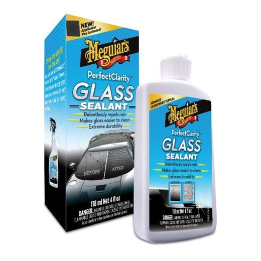 MEGUIARS PERFECT CLARITY GLASS SEALANT - EFEKT TEKUTÝCH STĚRAČŮ, 118 ML