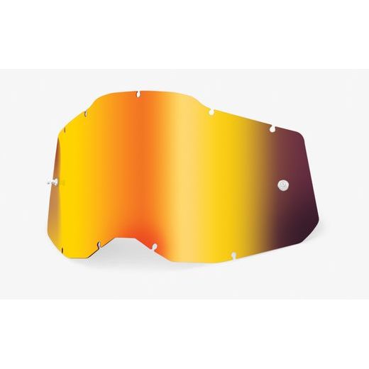 PLEXI RACECRAFT 2/ACCURI 2/STRATA 2, 100% - USA (ČERVENÉ CHROM, ANTI-FOG)