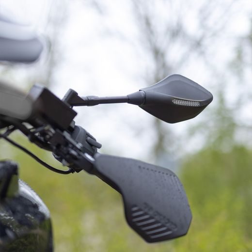 ZPĚTNÉ ZRCÁTKO S INTEGROVANÝM BLINKREM SIGNAL, OXFORD (ČERNÁ) APLIKACE L