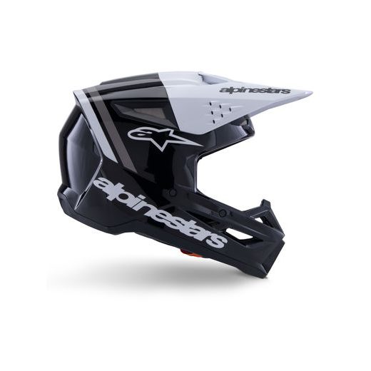 PŘILBA S-M3 RADIUM, ALPINESTARS (ČERNÁ/BÍLÁ/ŠEDÁ) 2026
