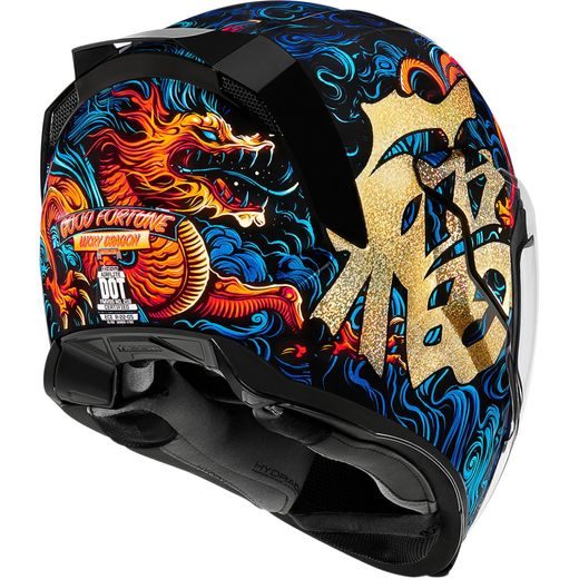 ICON INTEGRÁLNÍ PŘILBA AIRFLITE GOOD FORTUNE MODRÁ