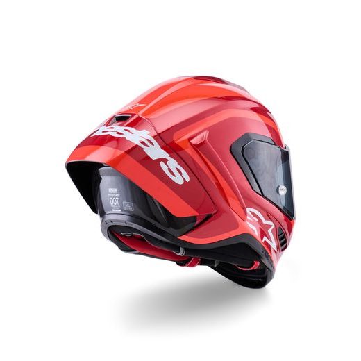 PŘILBA SUPERTECH R10 ARIUS, ALPINESTARS (ČERVENÁ FLUO/ČERVENÁ/KARBON/BÍLÁ) 2026