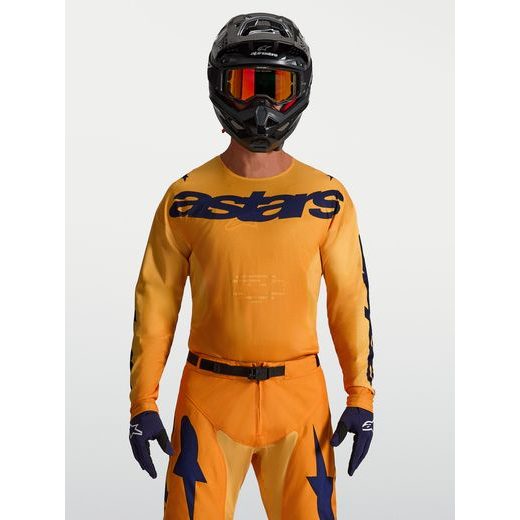 DRES RACER AMBER, ALPINESTARS (ORANŽOVÁ/ZLATÁ/TMAVĚ MODRÁ) 2027