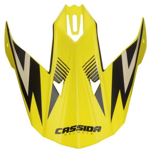 KŠILT PRO PŘILBY CROSS CUP ONE, CASSIDA - ČR (BÍLÁ PERLEŤ/ŽLUTÁ FLUO/ČERNÝ)