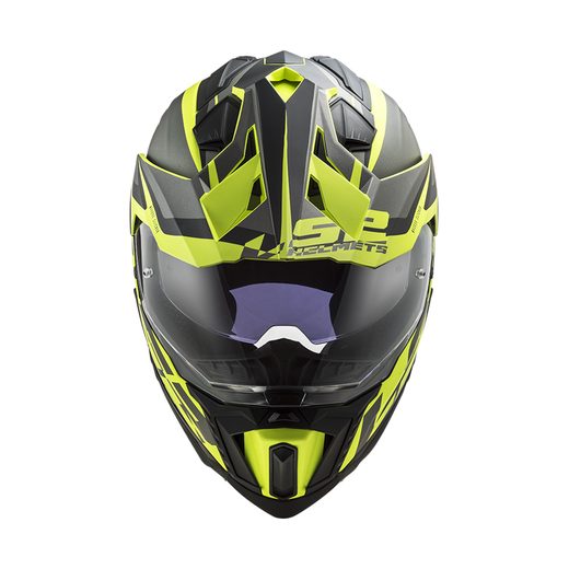 LS2 ENDURO MOTO PŘILBA MX701 EXPLORER ALTER MATT BLACK H-V YELLOW