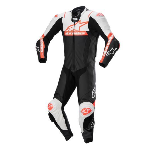 JEDNODÍLNÁ KOMBINÉZA MISSILE 2 WARD, ALPINESTARS (ČERNÁ/BÍLÁ/ČERVENÁ FLUO) 2024