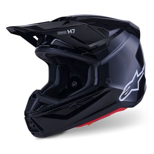 PŘILBA SM7 SOLID, ALPINESTARS (ČERNÁ) 2026