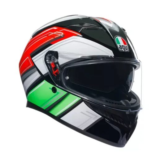 AGV INTEGRÁLNÍ PŘILBA K3 E2206 MPLK WING BLACK/ITALY