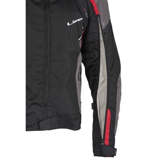 MBW PÁNSKÁ TEXTILNÍ MOTO BUNDA LUCAS ČERNO ČERVENÁ