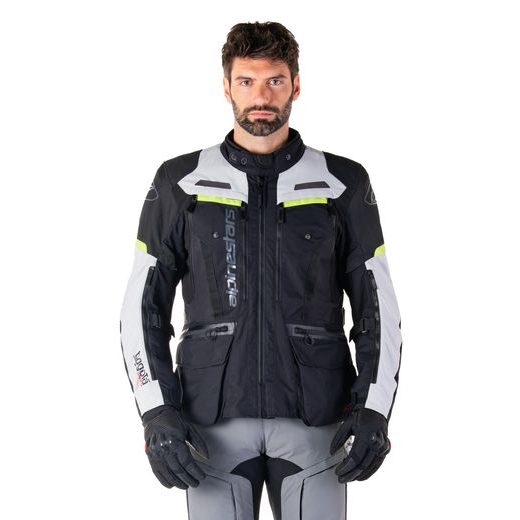 BUNDA BOGOTA PRO DRYSTAR, ALPINESTARS (ČERNÁ/ŠEDÁ/ŽLUTÁ FLUO) 2025