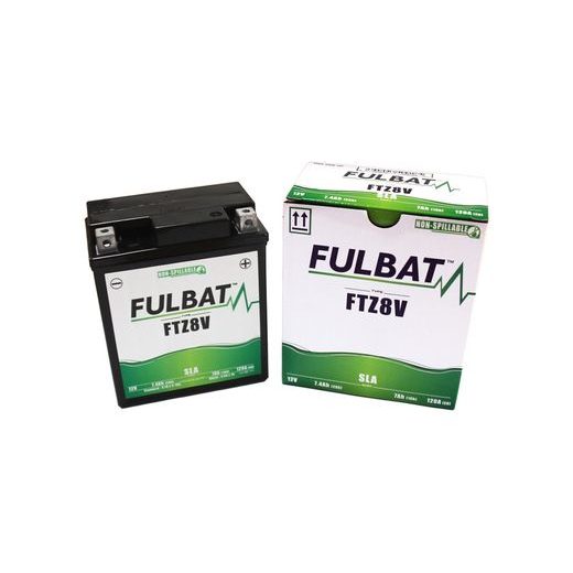 BATERIE 12V, FTZ8V, YTZ8V, 7,4AH, 130A, BEZÚDRŽBOVÁ MF AGM 113X71X130 FULBAT (AKTIVOVANÁ VE VÝROBĚ)