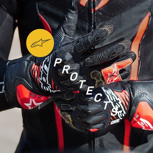 RUKAVICE GP TECH 2, ALPINESTARS (ČERNÁ/BÍLÁ)