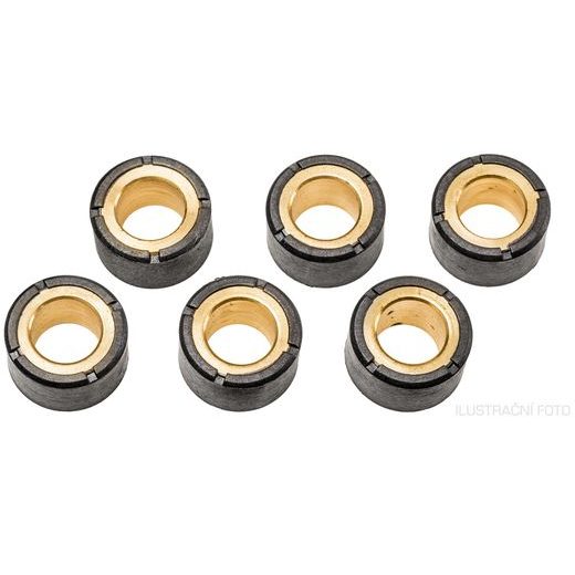 VÁLEČKY VARIÁTORU (PRŮMĚR 17 X 12 MM), VÁHA 6 G, ATHENA (SADA 6 KS)