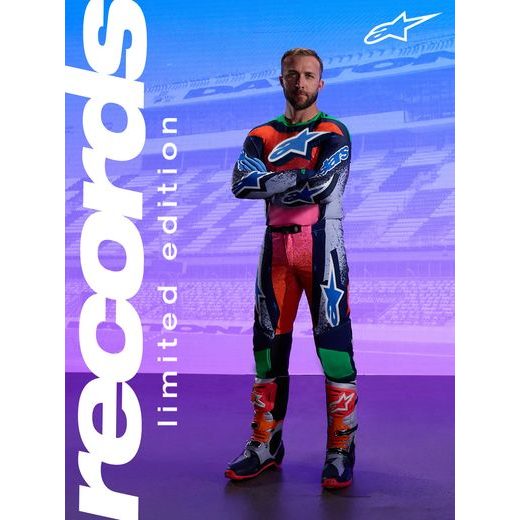 BOTY TECH 10 LIMITOVANÁ EDICE RECORDS, ALPINESTARS (ČERNÁ/MULTICOLOR) 2026