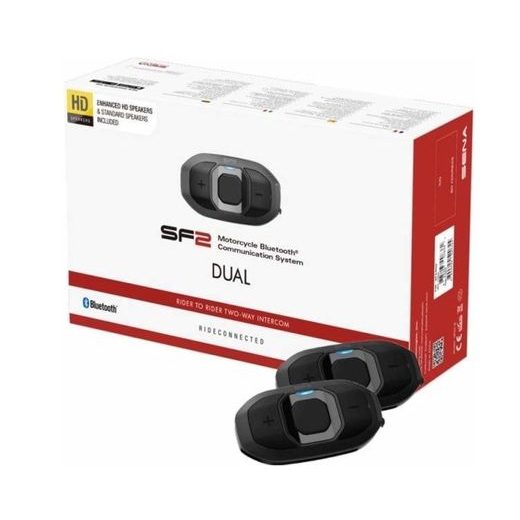 BLUETOOTH HANDSFREE HEADSET SF2 DUAL (DOSAH 0,8 KM), SENA (SADA 2)