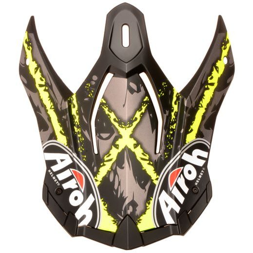 NÁHRADNÍ KŠILT PRO PŘILBY TERMINATOR OPEN VISION, AIROH (CARNAGE ŽLUTÁ)