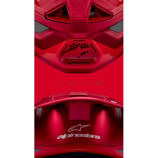 PŘILBA ALPINESTAR SUPERTECH S-M10 FLOOD (ČERVENÁ FLUO/ČERVENÁ) 2024