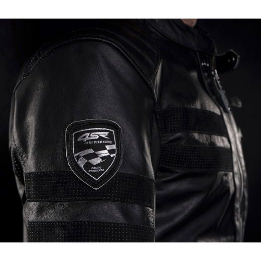 4SR PÁNSKÁ KOŽENÁ MOTO BUNDA COOL EVO HNĚDÁ