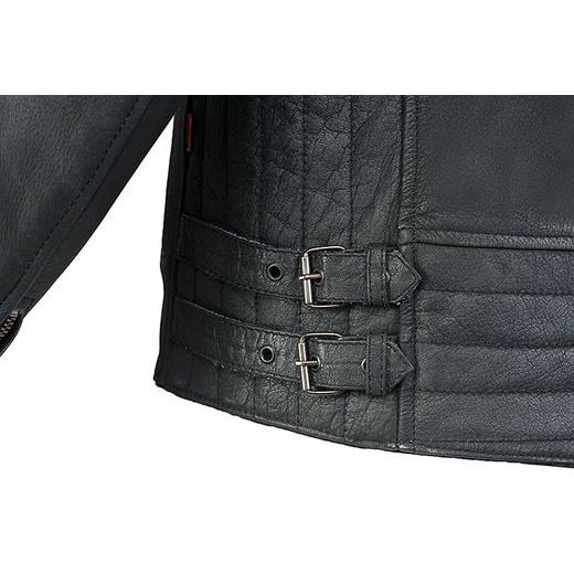 MBW PÁNSKÁ KOŽENÁ RETRO MOTO BUNDA HURRICANE 