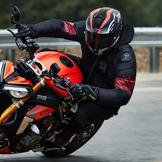 BUNDA ZACA AIR VENOM WATERPROOF, ALPINESTARS (ČERNÁ/ČERVENÁ FLUO) 2024