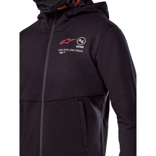 MIKINA RACER MX FLEECE, ALPINESTARS (ČERNÁ) 2025