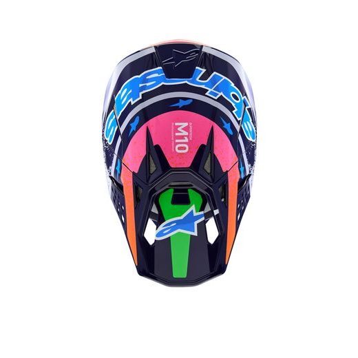 PŘILBA SUPERTECH S-M10 LIMITOVANÁ EDICE RECORDS, ALPINESTARS (ŠEDÁ/MULTICOLOR) 2026