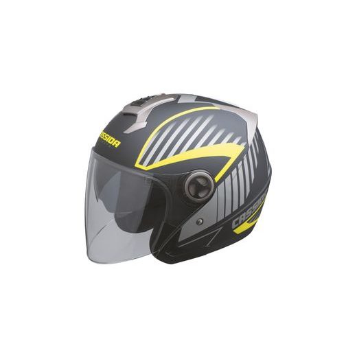 PŘILBA CASSIDA MAGNUM (ČERNÁ MATNÁ/ŠEDÁ/ŽLUTÁ FLUO) 2023