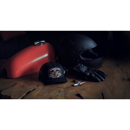 KŠILTOVKA HERITAGE PATCH TRUCKER, ALPINESTARS (ČERNÁ/ČERNÁ)