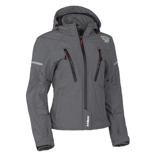 MBW DÁMSKÁ SOFTSHELL MOTO BUNDA HANA GREY