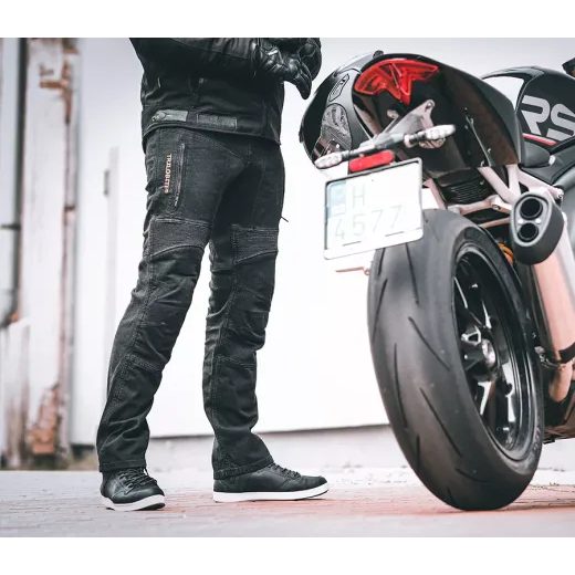 TRILOBITE PÁNSKÉ KALHOTY 661 PARADO SLIM FIT ČERNÉ