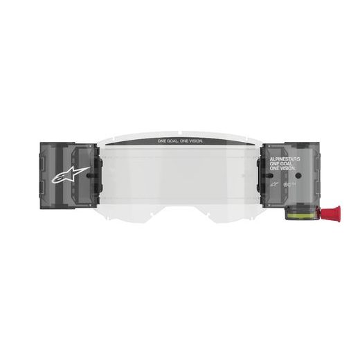 SADA ROLL-OFF WIDE VISION PRO BRÝLE VISION 8/5/3, ALPINESTARS (ČIRÉ PLEXI, ČEPY PRO STRHÁVACÍ SLÍDY)