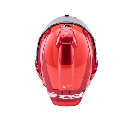 PŘILBA SUPERTECH R10 ARIUS, ALPINESTARS (ČERVENÁ FLUO/ČERVENÁ/KARBON/BÍLÁ) 2026