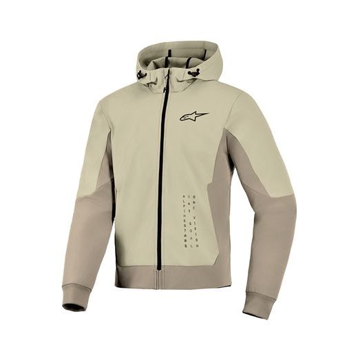 BUNDA RADIUM TECH HOODIE, ALPINESTARS (PÍSKOVÁ/HNĚDÁ) 2026