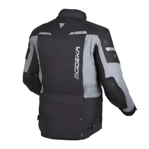 MOTOCYKLOVÁ BUNDA MODEKA HYDRON ČERNOŠEDÁ