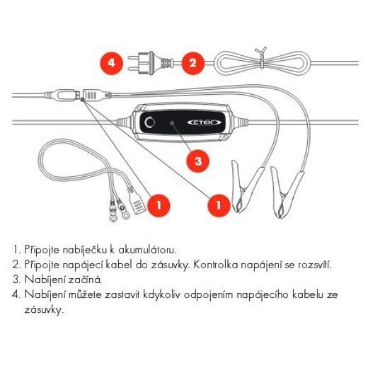 NABÍJEČKA CTEK LITHIUM XS, 12V, 5A