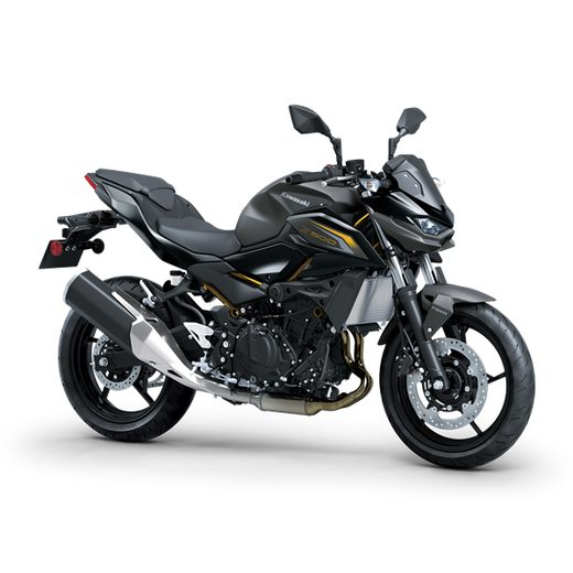 KAWASAKI Z500 MY26 METALLIC MATTE GRAPHENESTEEL GRAY / METALLIC FLAT SPARK BLACK