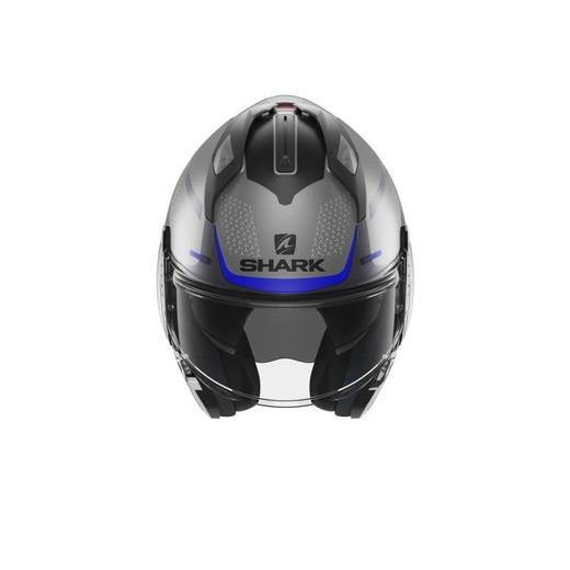 SHARK PŘEKLOPNÁ PŘILBA EVO GT ENCKE MATNÁ/MODRÁ/ŠEDÁ